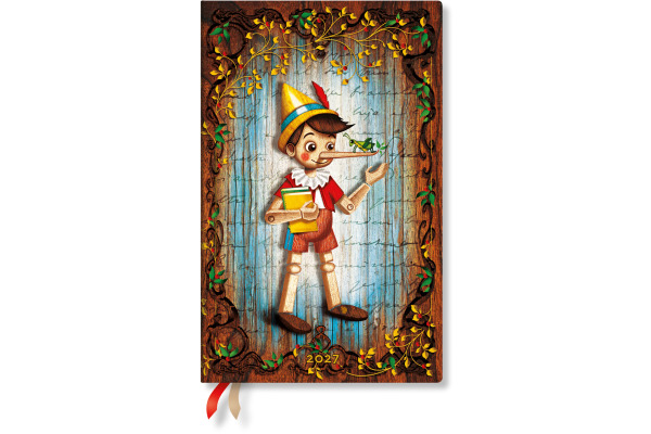 PAPERBLAN Agenda Pinocchio 2027 DD1814-9 1W/1S VSO Maxi HC DE 13.5x21cm