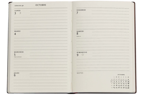 PAPERBLAN Agenda Cathédrale Milan 2027 DF2047-0 1W/2S HOR Mini HC FR 9.5x14cm – Bild 2