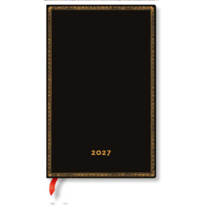 PAPERBLAN Agenda Black Edition 2027 DF2084-5 1W/2S HOR Maxi HC FR 13.5x21cm