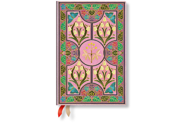 PAPERBLAN Agenda Blühende Poesie 2027 FD1850-7 1W/2S HOR Mini SC DE 9.5x14cm