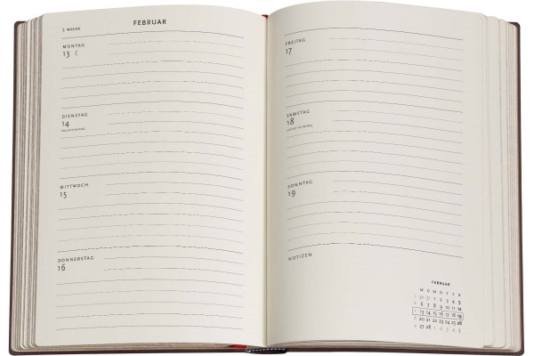 PAPERBLAN Agenda Einsamkeit 2027 FD1857-6 1W/2S HOR Midi SC DE 13x18cm – Bild 2