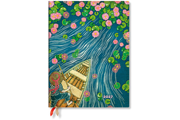PAPERBLAN Agenda Lotusblüte 2027 FD1869-9 1W/2S VER Ultra SC DE 18x23cm