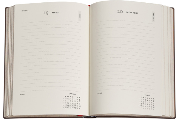 PAPERBLAN Agenda Bourdonnant Maxi 26/27 FF2112-5 1T/1S 13M FR SC 13.5x21cm – Bild 2