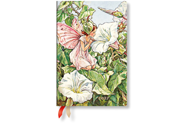 PAPERBLAN Agenda Fée du Liseron 2027 FF2114-9 1W/2S HOR Mini SC FR 9.5x14cm