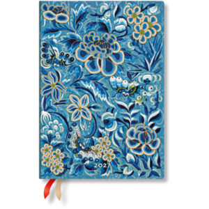 PAPERBLAN Agenda Saule Bleu 2027 FF2125-5 1W/2S HOR Midi SC FR 13x18cm