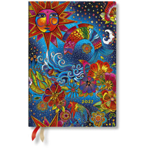 PAPERBLAN Agenda Magie Céleste 2027 FF2126-2 1W/2S HOR Midi SC FR 13x18cm
