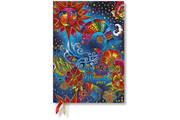 PAPERBLAN Agenda Magie Céleste 2027 FF2126-2 1W/2S HOR Midi SC FR 13x18cm