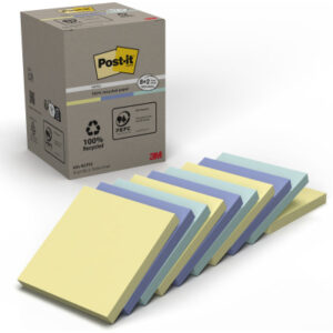 POST-IT Haftnotizen Recycling 76x76mm 654-RCP10 assortiert 10x100 Blatt