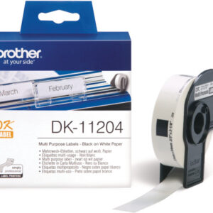 PTOUCH Mehrzweck-Etiketten 17x54mm DK-11204 QL-500/550 400 Stk./Rolle