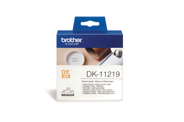 PTOUCH Etiketten rund 12mm DK-11219 QL-500/550 1200 Stk./Rolle – Bild 2