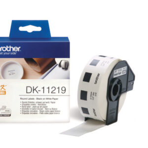 PTOUCH Etiketten rund 12mm DK-11219 QL-500/550 1200 Stk./Rolle