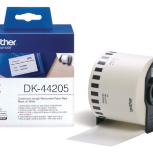 PTOUCH Endlos-Etiketten 62mmx30.48m DK-44205 QL-500/550 weiss Rolle
