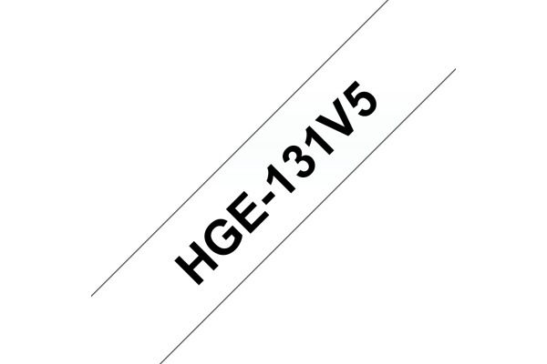 PTOUCH Band, High-Grade schwarz/klar HGe-131 12mm/8m 5 Stück – Bild 3