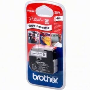 PTOUCH Band, nicht lam. schwarz/weiss M-K221SBZ zu PT-65/75/85/110 4mx9mm