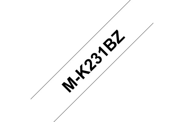 PTOUCH Band,nicht lam. schwarz/weiss M-K231BZ zu PT-65/75/85/110 12mm/8m – Bild 2