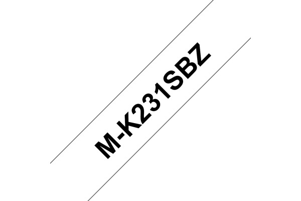 PTOUCH Band,nicht lam. schwarz/weiss M-K231SBZ zu PT-65/75/85/110 12mm/4m – Bild 2
