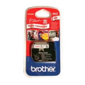 PTOUCH Band, nicht lam. rot/weiss M-K232BZ zu PT-65/75/85/110 8mx12mm