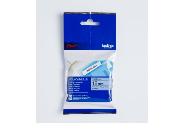 PTOUCH Band, nicht lam. schwarz/blau M-K531BZ zu PT-65/75/85/110 8mx12mm