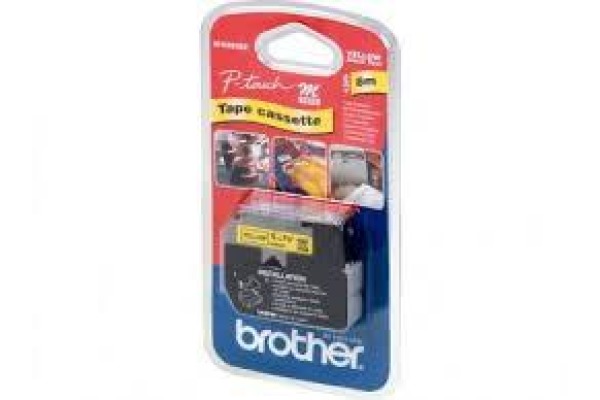 PTOUCH Band, nicht lam. schwarz/gelb M-K621BZ zu PT-65/75/85/110 8mx9mm