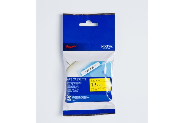 PTOUCH Band, nicht lam. schwarz/gelb M-K631BZ zu PT-65/75/85/110 8mx12mm