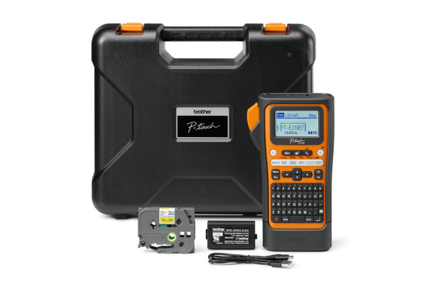 PTOUCH Gerät inkl. PT-E310VP Koffer, Adapter, Akku, Band – Bild 3