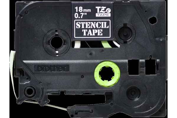 PTOUCH Band, Schablone schwarz STE141 PT-3600 18 mm – Bild 2