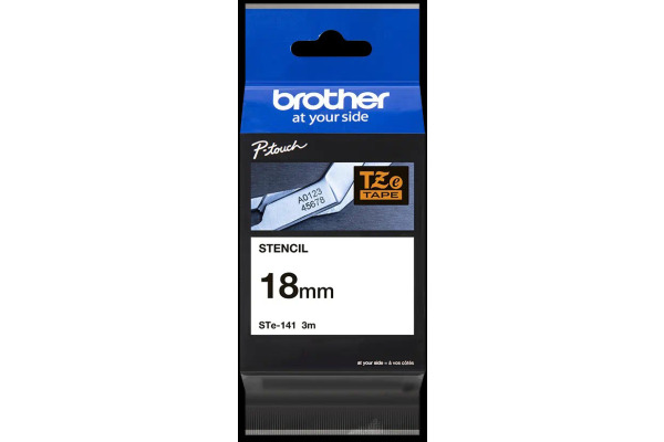 PTOUCH Band, Schablone schwarz STE141 PT-3600 18 mm – Bild 3
