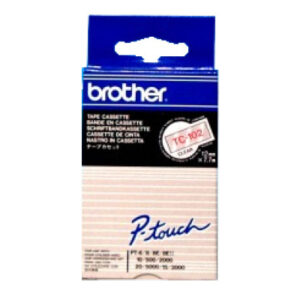 PTOUCH Band, laminiert rot/klar TC-102 PT-3000 12 mm