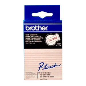 PTOUCH Band, laminiert rot/weiss TC-202 PT-3000 12 mm