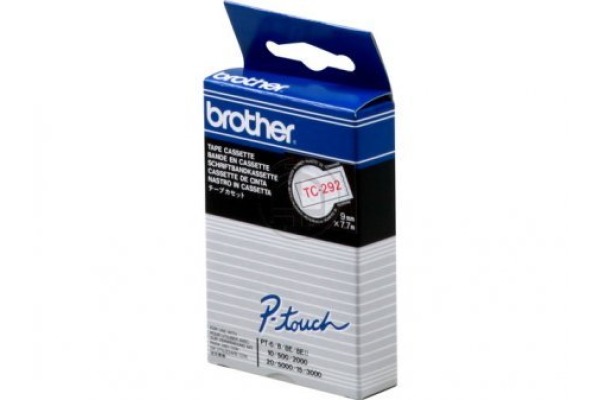 PTOUCH Band, laminiert rot/weiss TC-292 PT-3000 9 mm