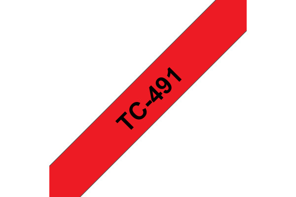 PTOUCH Band, laminiert schwarz/rot TC-491 PT-3000 9 mm – Bild 2