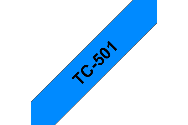 PTOUCH Band, laminiert schwarz/blau TC-501 PT-3000 12 mm – Bild 2