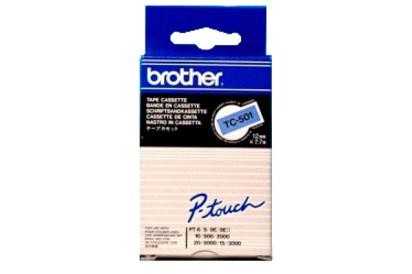 PTOUCH Band, laminiert schwarz/blau TC-501 PT-3000 12 mm
