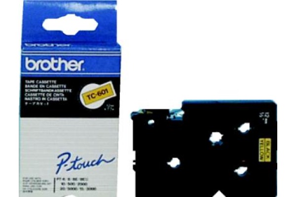PTOUCH Band, laminiert schwarz/gelb TC-601 PT-3000 12 mm