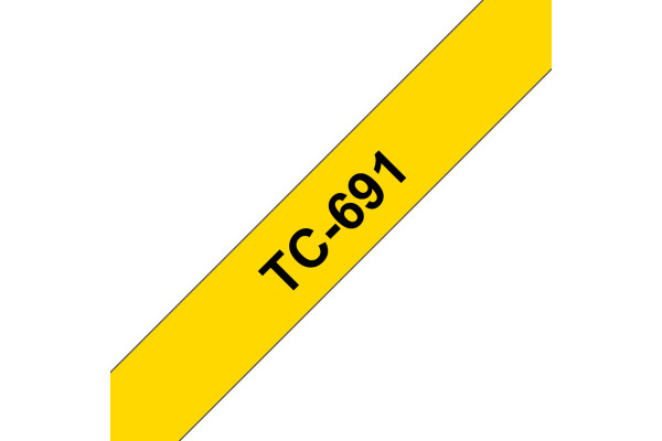 PTOUCH Band, laminiert schwarz/gelb TC-691 PT-3000 9 mm – Bild 2