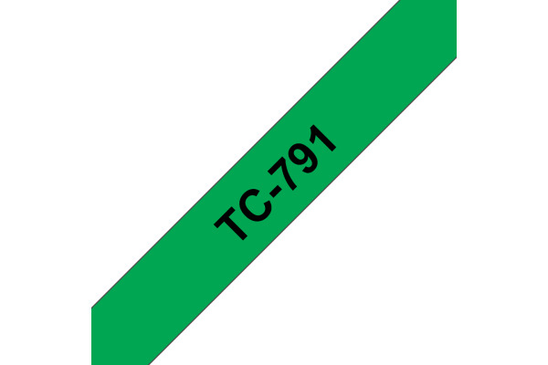 PTOUCH Band, laminiert schwarz/grün TC-791 PT-3000 9 mm – Bild 2