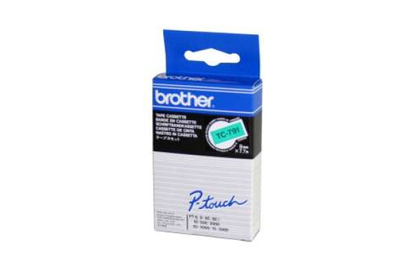 PTOUCH Band, laminiert schwarz/grün TC-791 PT-3000 9 mm