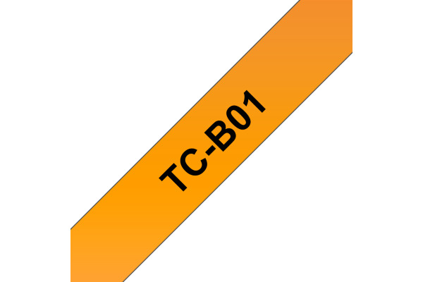 PTOUCH Band,lam.,fluor. schw./orange TC-B01 PT-3000 12 mm – Bild 2