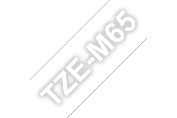 PTOUCH Band matt lamin. weiss/trans. TZE-M65 PT-D800W/D900W 36mm – Bild 3