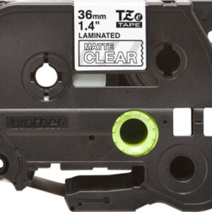 PTOUCH Band matt lamin. weiss/trans. TZE-M65 PT-D800W/D900W 36mm