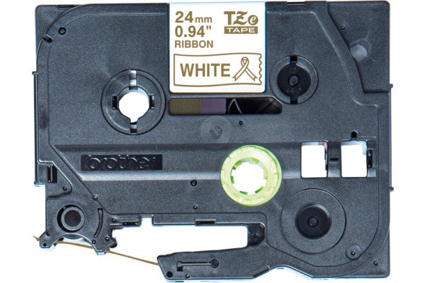PTOUCH Band weiss/gold TZE-R254 Tze Geräte 24mm – Bild 2