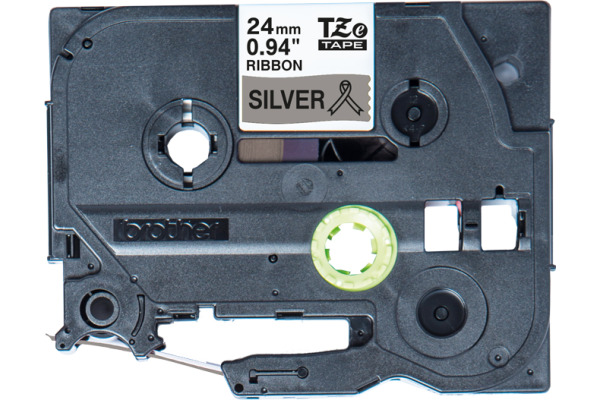 PTOUCH Band silber/schwarz TZE-R951 Tze Geräte 24mm – Bild 2