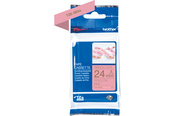 PTOUCH Band pink/gold TZE-RE54 Tze Geräte 24mm
