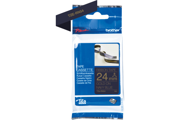 PTOUCH Band d.blau/gold TZE-RN54 Tze Geräte 24mm