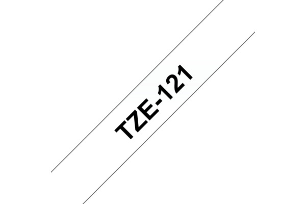 PTOUCH Band, laminiert schwarz/klar TZe-121 PT-1280VP 9 mm – Bild 2