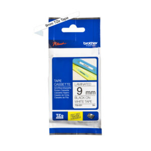PTOUCH Band, laminiert schwarz/weiss TZe-221 PT-1280VP 9 mm