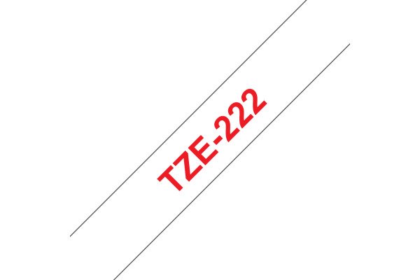 PTOUCH Band, laminiert rot/weiss TZe-222 PT-1280VP 9 mm – Bild 2