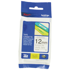 PTOUCH Band, laminiert schwarz/weiss TZe-231 PT-1280VP 12 mm