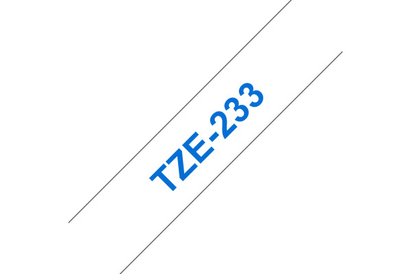 PTOUCH Band, laminiert blau/weiss TZe-233 PT-1280VP 12 mm – Bild 2