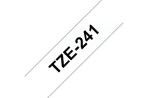 PTOUCH Band, laminiert schwarz/weiss TZe-241 PT-2450DX 18 mm – Bild 2
